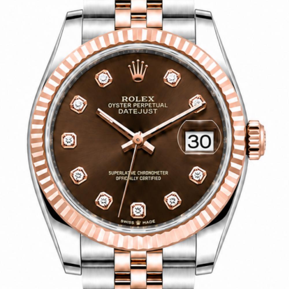 Rolex Datejust 31MM 278271 Everose Gold Factory Diamond Watch